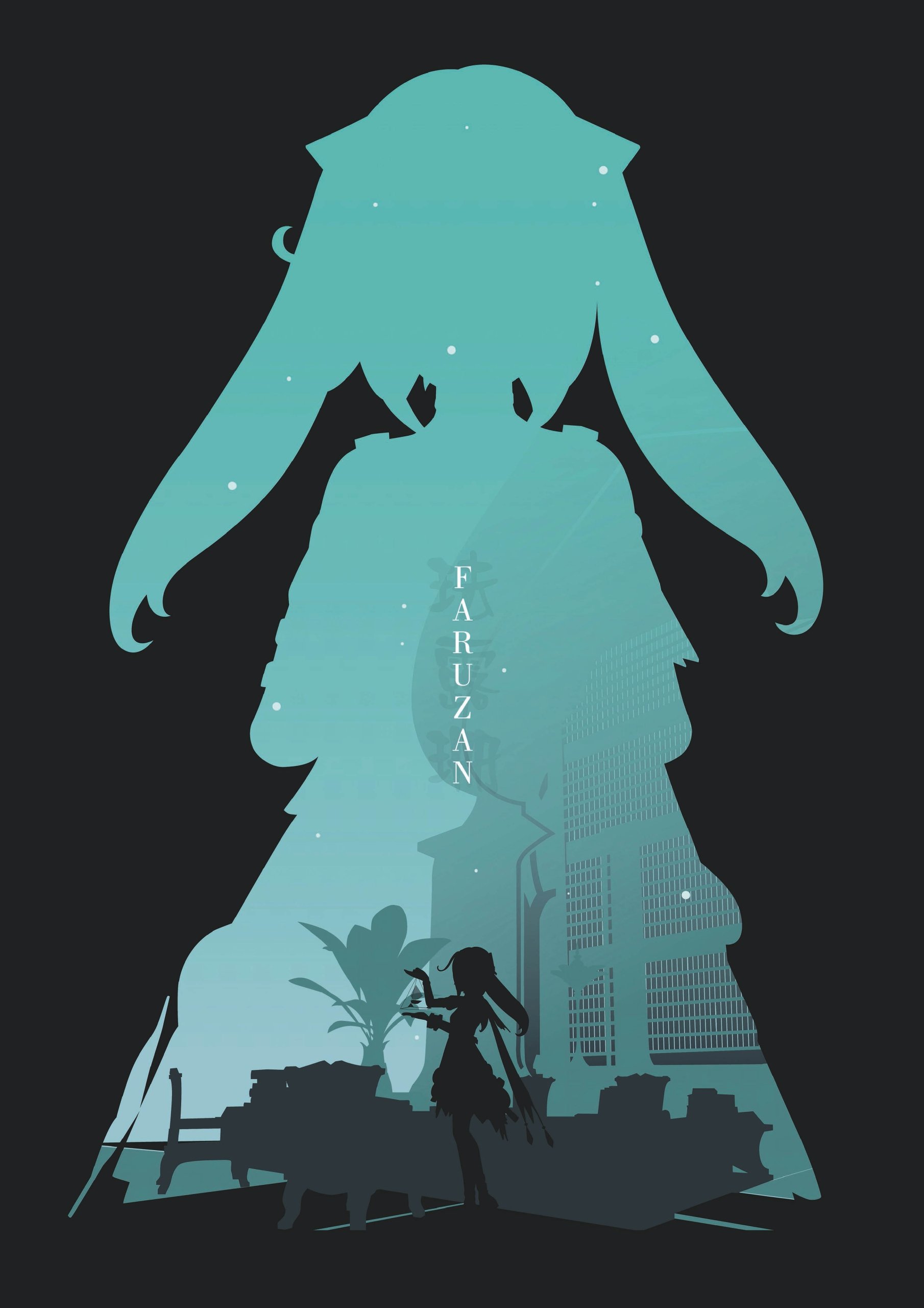 Plakat A1 Genshin Impact Anime Gra Faruzan