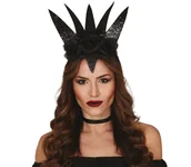 Dodatki do strojów karnawałowych - Opaska Nmroczna Królowa Czarna - miniaturka - grafika 1