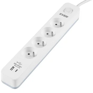 LISTWA ANTYPRZEPIĘCIOWA EVER PROTECT 4PL 1A1C 1,5M - Listwy zasilające - miniaturka - grafika 1