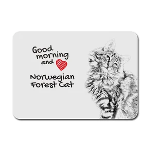 Kot norweski leśny podkładka pod mysz z kotem Art-Dog - Podkładki pod mysz - miniaturka - grafika 1