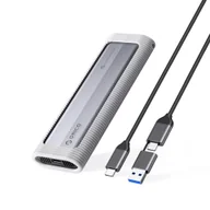 Obudowy i kieszenie na dyski twarde - Kieszeń obudowa na dysk AXM2-G2 M.2 NVME USB-C 10Gb/s - szara ORICO - miniaturka - grafika 1