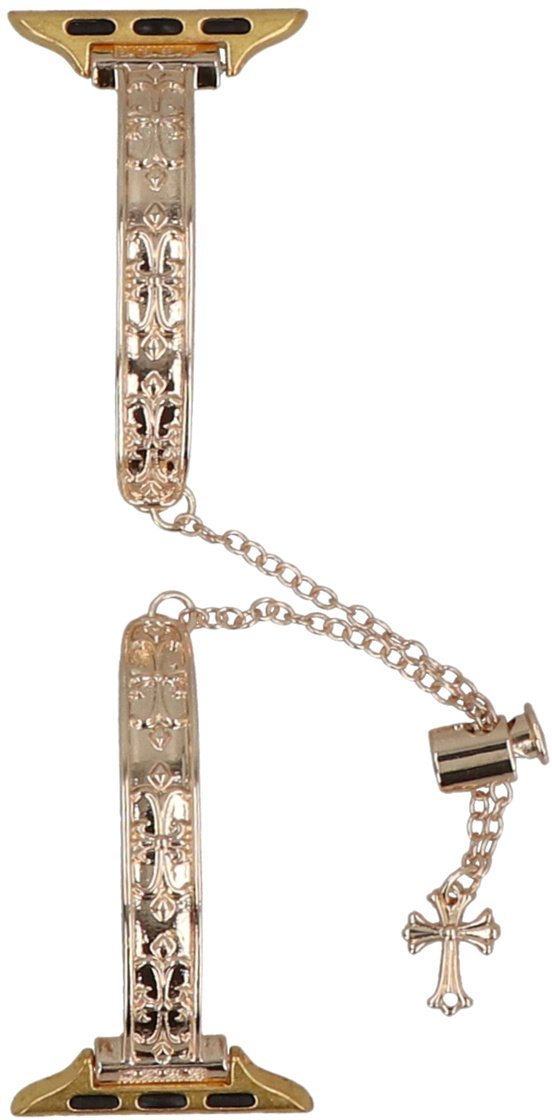 GlacierX Nowa bransoleta do smartwatcha GlacierX Slider Clasp Arc Bracelet Gold do Apple Watch 38/40/41mm Złota
