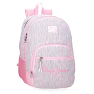 Plecaki szkolne i tornistry - Pepe Jeans Miri Plecak szkolny Różowy 32x44x22 cms Poliester 30,98L by Joumma Bags, Różowy, plecak szkolny - miniaturka - grafika 1