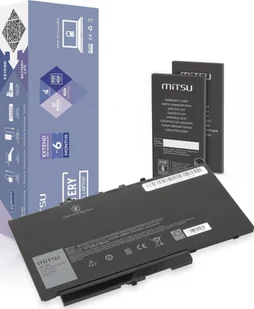 Bateria Mitsu Bateria 7CJRC do Dell Latitude E7270 E7470 - 11.4V - Baterie do laptopów - miniaturka - grafika 1
