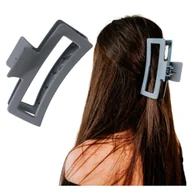 Ozdoby do włosów - Klamra do Włosów Szara XXL Spinka Francuska Matowa Lekka i Wytrzymała - miniaturka - grafika 1