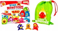 Figurki dla dzieci - STAR MONSTERS 3 FIGURKI + WORECZEK SASZETKA NIESPODZIANKA - miniaturka - grafika 1
