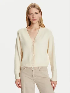 Vero Moda Kardigan Gold Art 10332210 Beżowy Regular Fit - Swetry damskie - miniaturka - grafika 1