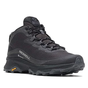Merrell Moab Speed Mid GTX, Buty trekkingowe damskie, Czarny Asphalt, 40 EU - Buty trekkingowe damskie - miniaturka - grafika 1