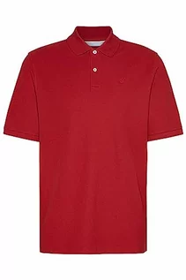 Koszulki męskie - bugatti Męska koszulka polo z rękawami 1:2, Czerwony-950, M - grafika 1