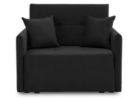 Sofy i kanapy - Fotel rozkładany, amerykanka, Drim, 97x99x82 cm, czarny - miniaturka - grafika 1