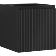 Szafki łazienkowe - Mexen Rivel szafka łazienkowa podumywalkowa 45 cm, 1 drzwi, ryflowana, czarny mat - 91A21-04547-1-BF71 - miniaturka - grafika 1