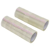 Taśmy klejące - vidaXL Taśma pakowa, 12 rolek, przezroczysta, 48 mm x 66 m - miniaturka - grafika 1