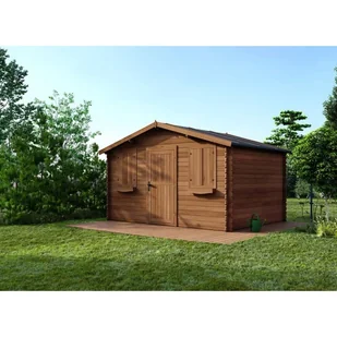 Domek ogrodowy ALTANKA 12 m2 - 4x3 m - 28 mm, drewniany, impregnowany, DOM418, 1szt. - Altany ogrodowe Domek ogrodowy ALTANKA 12 m2 - 4x3 m - 28 mm, drewniany, impregnowany, DOM418, 1szt. - Altany ogrodowe - miniaturka - grafika 1