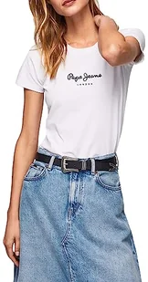 Pepe Jeans New Virginia SS N Koszulka damska, Biały (biały), XL - Koszulki i topy damskie - miniaturka - grafika 1