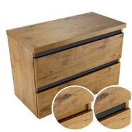 Szafki łazienkowe - Szafka do łazienki 80 z grubym i solidnym blatem 36mm pod umywalkę 2 szuflady - miniaturka - grafika 1