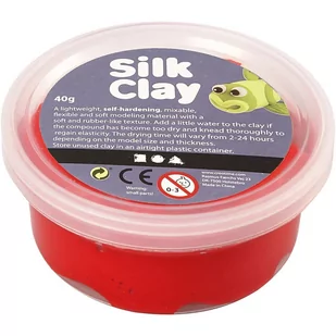 Creativ Company A S Masa Silk Clay, czerwona, 40 g - Scrapbooking - miniaturka - grafika 1
