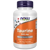 Suplementy naturalne - Now Foods Tauryna Taurine 500mg 100 kaps. - miniaturka - grafika 1