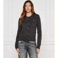Swetry damskie - POLO RALPH LAUREN Wełniany kardigan | Regular Fit | z dodatkiem kaszmiru - miniaturka - grafika 1