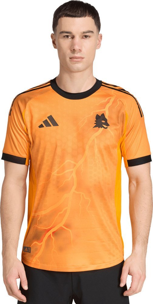 Adidas Koszulka męska adidas AS Roma 25/26 pomarańczowa JP4801 M