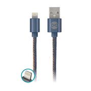Kable USB - FOREVER USB-Lightning 1M jeans - miniaturka - grafika 1