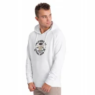 Bluzy męskie - Męska bluza z nadrukiem kangurka biała V1 OM-SSPS-0151 XXL - miniaturka - grafika 1