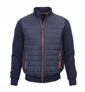 Bluza męska kurtka przejściowa bez kaptura granat - Kurtki męskie - miniaturka - grafika 1