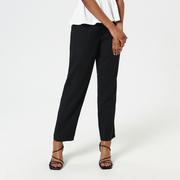 Spodnie damskie - Sinsay - Spodnie tkaninowe - Czarny - miniaturka - grafika 1