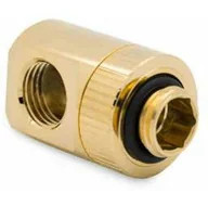 Chłodzenie wodne - EK Water Blocks EK-Torque Adapter 90 stopni G1/4 cala męski na G1/4 cala żeński - obrotowy złoty - miniaturka - grafika 1