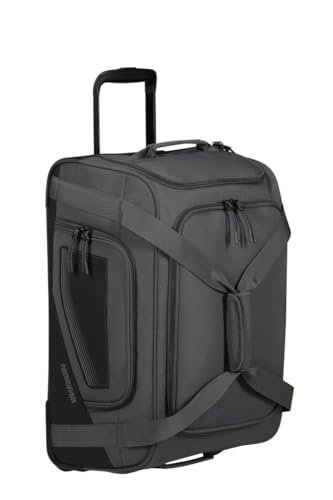 American Tourister City Racer - Torba podróżna z kółkami 55 cm, 50 L - Podręczna z dużą ilością miejsca do przechowywania i schowkiem na buty - wodoodporna, inteligentna rękaw, wytrzymała - czarna
