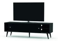 Szafki RTV - Drewniana Szafka Rtv Sonorous Retro Rtra-180-Blk-Blk Szerokość 180 Cm - miniaturka - grafika 1