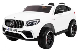 NoName Pojazd na akumulator Mercedes GLC 63S Biały PA.XMX-608.BIA - Pojazdy elektryczne dla dzieci - miniaturka - grafika 1