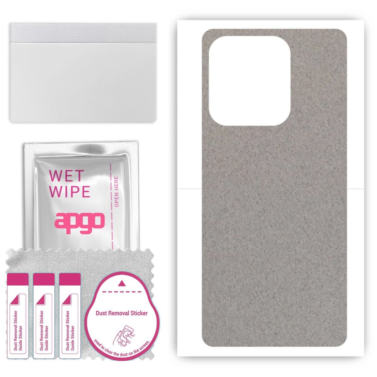 Folia naklejka skórka strukturalna na TYŁ Zamsz do Umidigi A15 Pro 5G - Zamsz Szary - apgo SKINS