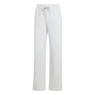 Spodnie rowerowe - adidas Kobiety ESSENTIALS SMALL LOGO FEEL COZY OPEN HEM PANTS, light grey heather/white, XXL - miniaturka - grafika 1