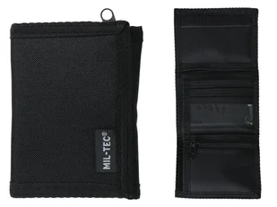 Sportowy / Militarny PORTFEL z Zamkiem - Czarny - Portfele - miniaturka - grafika 1