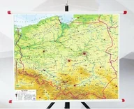 Pomoce naukowe - Plansza - Mapa Fizyczna Polski - miniaturka - grafika 1