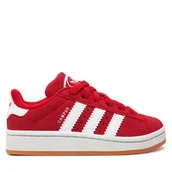 Buty dla chłopców - Sneakersy adidas Campus 00s JI4329 Czerwony - miniaturka - grafika 1