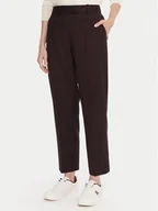 Spodnie damskie - Tommy Hilfiger Chinosy WW0WW48353 Bordowy Slim Fit - miniaturka - grafika 1