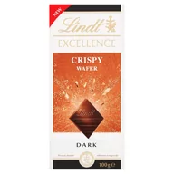 Czekolada - Lindt Excellence Gorzka czekolada z kawałkami kruchych wafelków 100 g - miniaturka - grafika 1