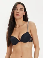 Biustonosze - Tommy Hilfiger Biustonosz push-up UW0UW05173 Granatowy - miniaturka - grafika 1