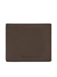 Calvin Klein Duży Portfel Męski Micropebble Billfold W Coin LV04D1033G Brązowy - Portfele - miniaturka - grafika 1