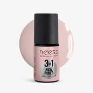 Lakiery hybrydowe - NEESS Lakier hybrydowy One Step 3in1 Rusz Puder 4 ml - miniaturka - grafika 1