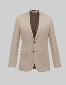 Marynarki męskie - marynarka do zestawu lido 02 beżowy slim fit - miniaturka - grafika 1