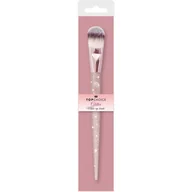Pędzle do makijażu - Top Choice Pędzel do podkładu i korektora GLITTER (37412) 1szt 6537412 - miniaturka - grafika 1