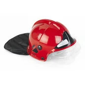 Stroje karnawałowe - Klein Hełm strażacki z opuszczaną szybką czerwony MSA 8901 - miniaturka - grafika 1