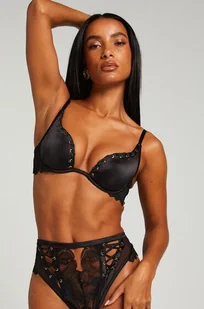Hunkemöller Biustonosz usztywniany z fiszbinami Cierra Czarny - Biustonosze - miniaturka - grafika 1