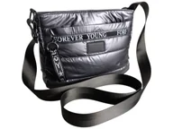 Torebki damskie - Torebka Damska, Miejska Mała Pikowana Listonoszka Na Ramię, Kolor Szary - miniaturka - grafika 1