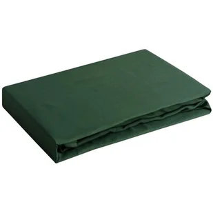 Eurofirany Wysokie prześcieradło satynowe z gumką ciemnozielone 180x200+30cm ef-prze-sat-gum-c.z-180x200+30 - Prześcieradła - miniaturka - grafika 1