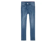 Spodnie i spodenki dla dziewczynek - pepperts!® Jeansy dziewczęce z bawełną (Jasnoniebieski, 152) - miniaturka - grafika 1