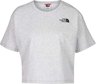 THE NORTH FACE Cropped Simple Dome T-Shirt Light Grey Heather S - Koszulki męskie - miniaturka - grafika 1