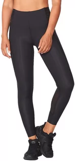 Spodnie sportowe damskie - 2XU Breeze Mesh Hi-Rise Tights Women, czarny M 2021 Legginsy do biegania WR6447B-BLKBLK-M - grafika 1